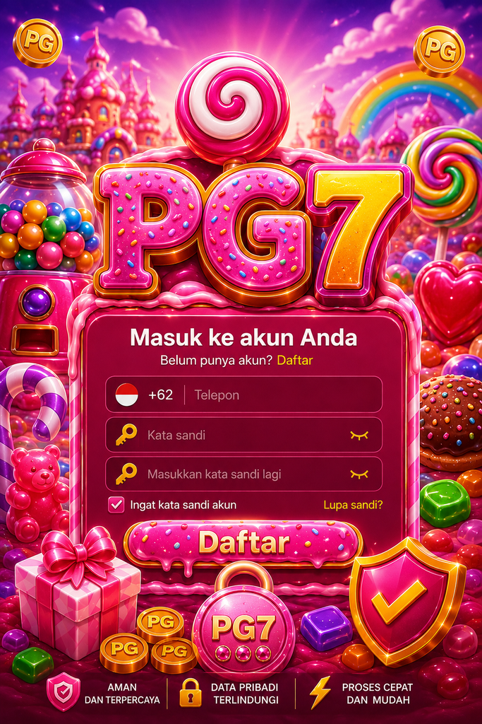 PG7 Daftar dengan tema Sweet Bonanza penuh warna